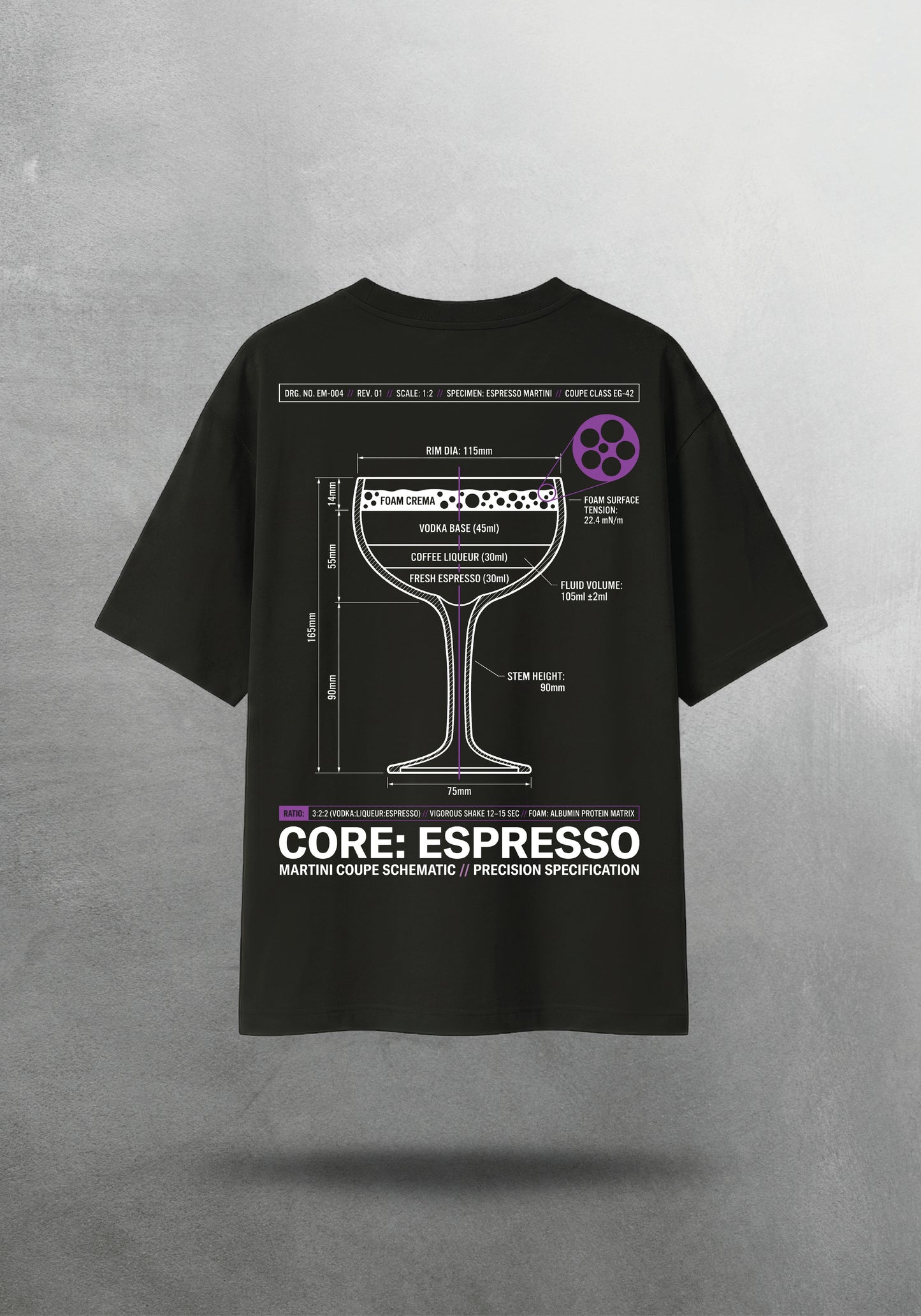 Mr.B Espresso Martini Tişörtü · tişört arka yüz