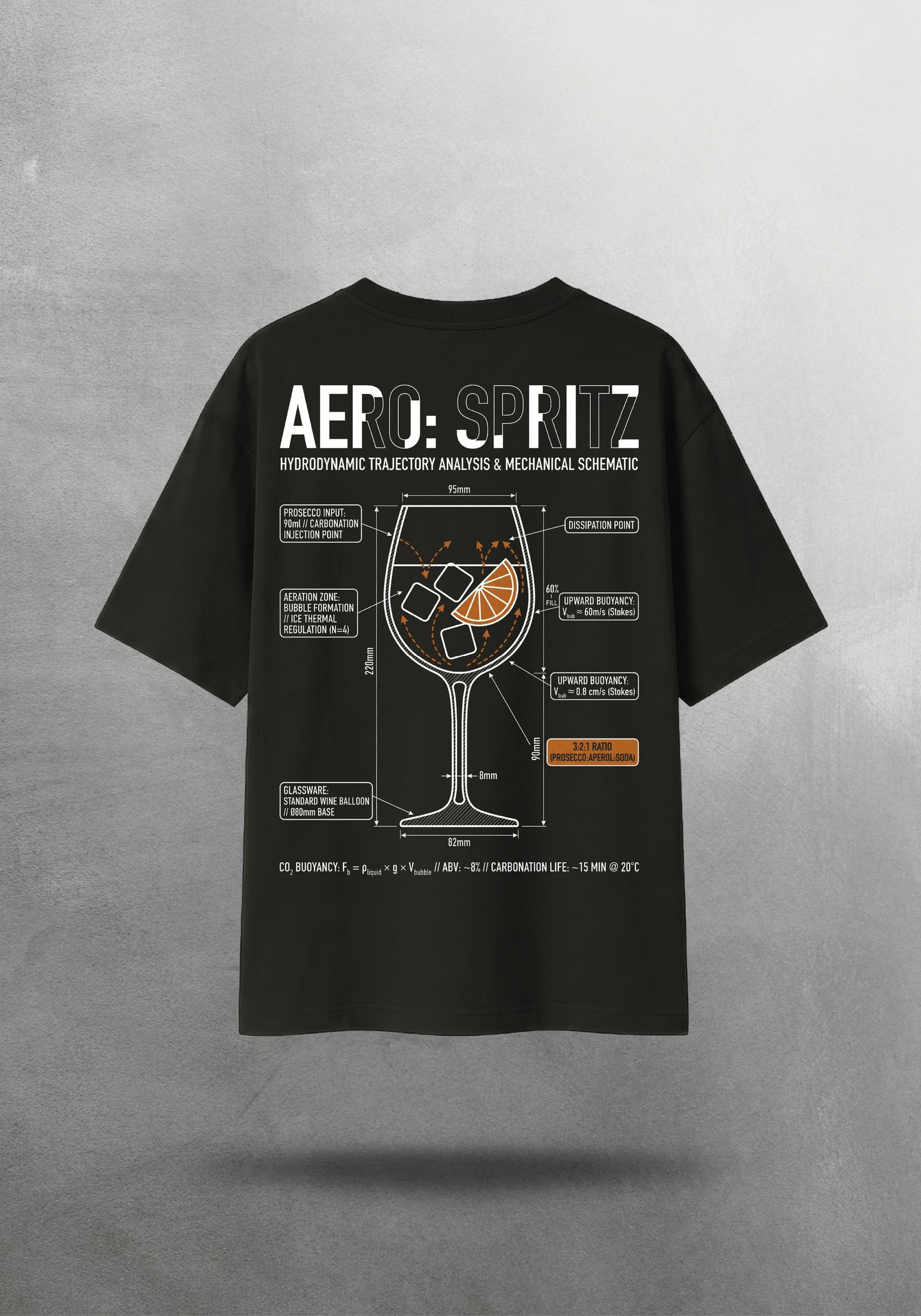 Mr.B Aperol Spritz Tişörtü · tişört arka yüz