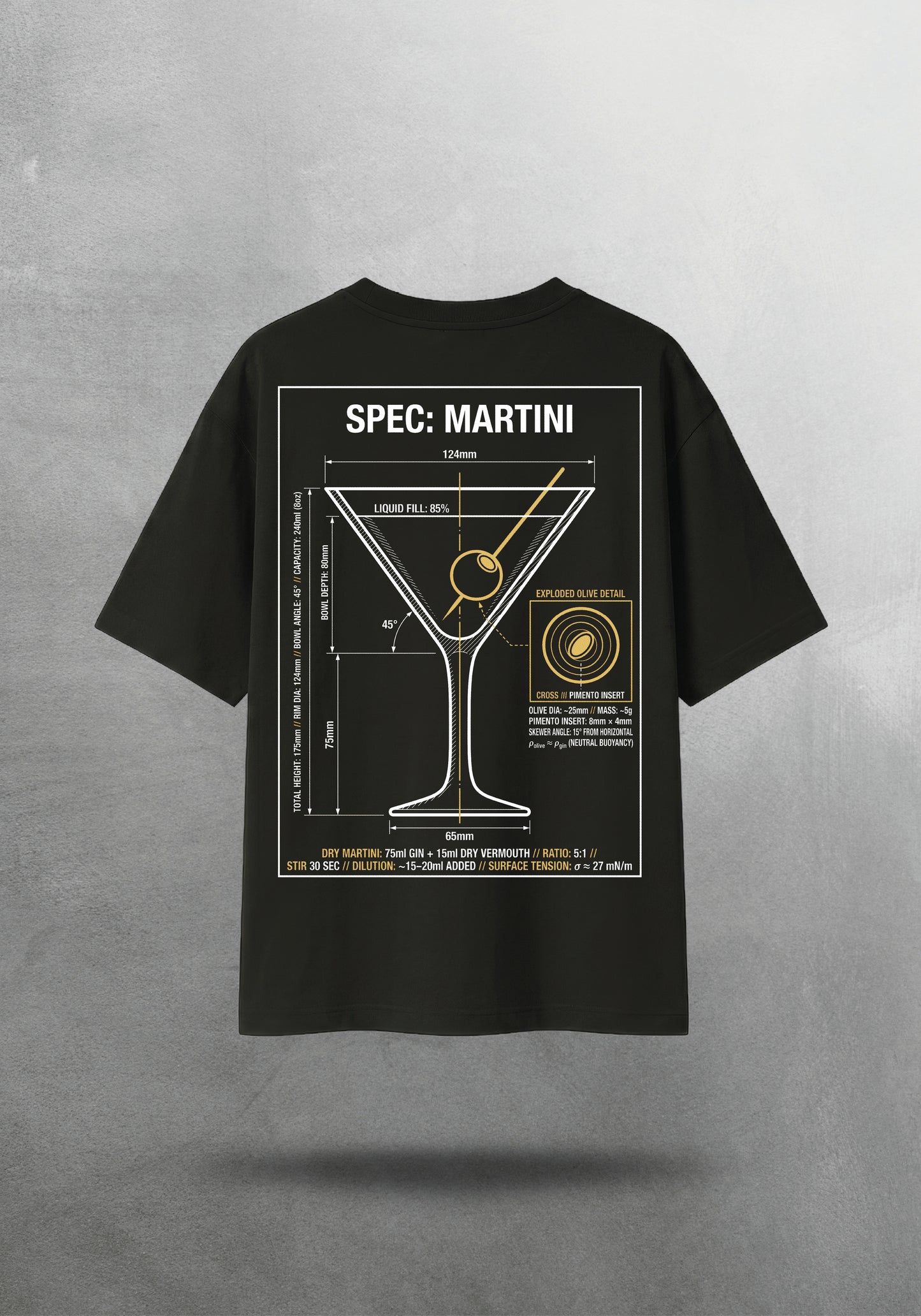 Mr.B Dry Martini Tişörtü · tişört arka yüz