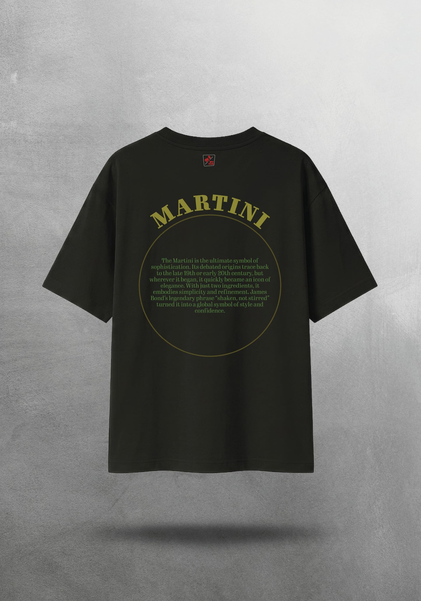 Mr.B Martini Tişörtü · Siyah · tişört arka yüz