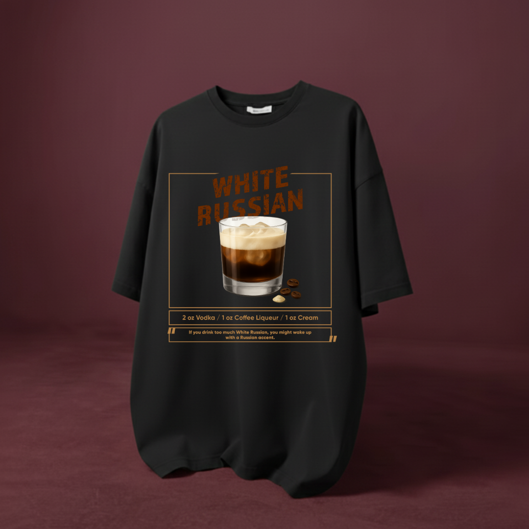 white russian t-shirt