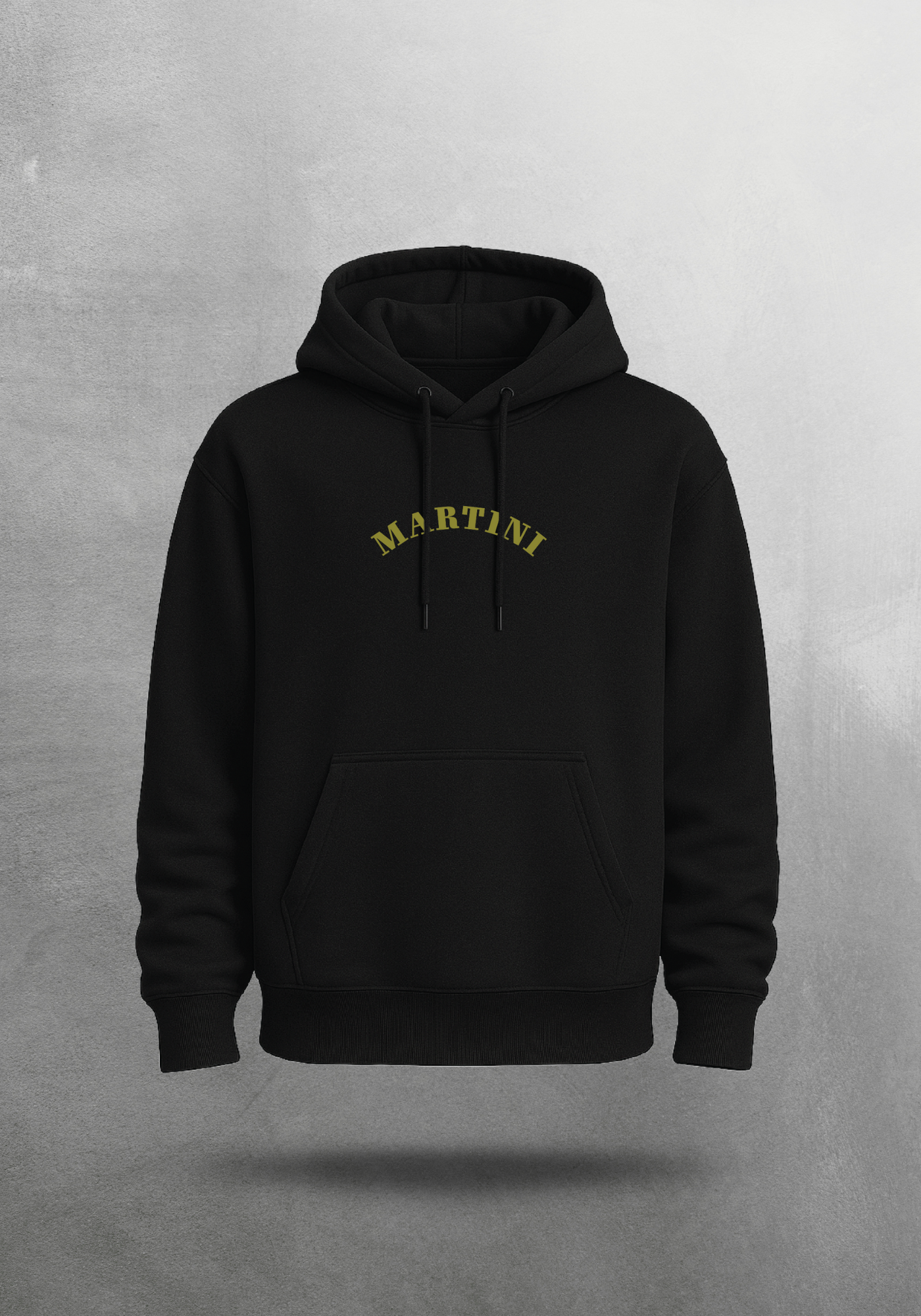 Kokteyl temalı unisex oversize hoodie – Martini Kokteyl, minimal, klasik kokteyl, bej, siyah, relax, minimal