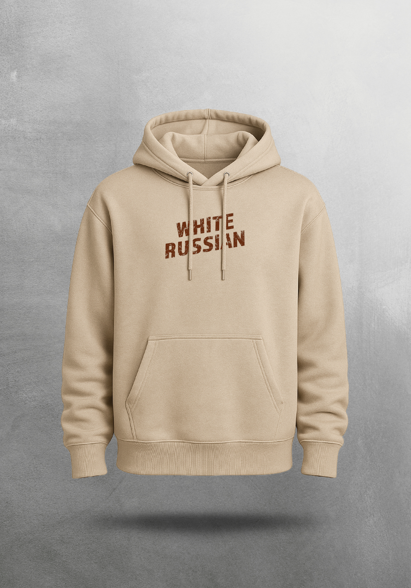 Kokteyl temalı unisex oversize hoodie – White Russian Kokteyl, minimal, klasik kokteyl, siyah, relax, minimal