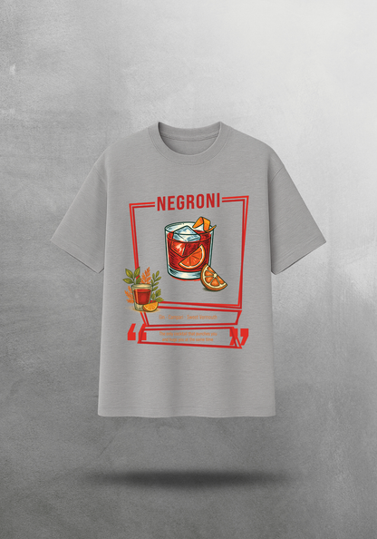 Kokteyl temalı unisex oversize tişört – Martini Kokteyl, minimal, klasik kokteyl, siyah, bej, krem, açık gri, gri, yeşil, haki, bordo, relax