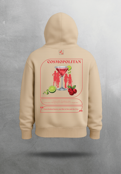 Mr.B Cosmopolitan Hoodie · Bej · hoodie arka yüz