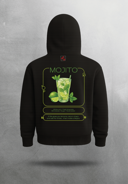 Mr.B Mojito Hoodie · Siyah · hoodie arka yüz