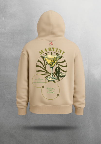 Mr.B Martini Hoodie · Bej · hoodie arka yüz