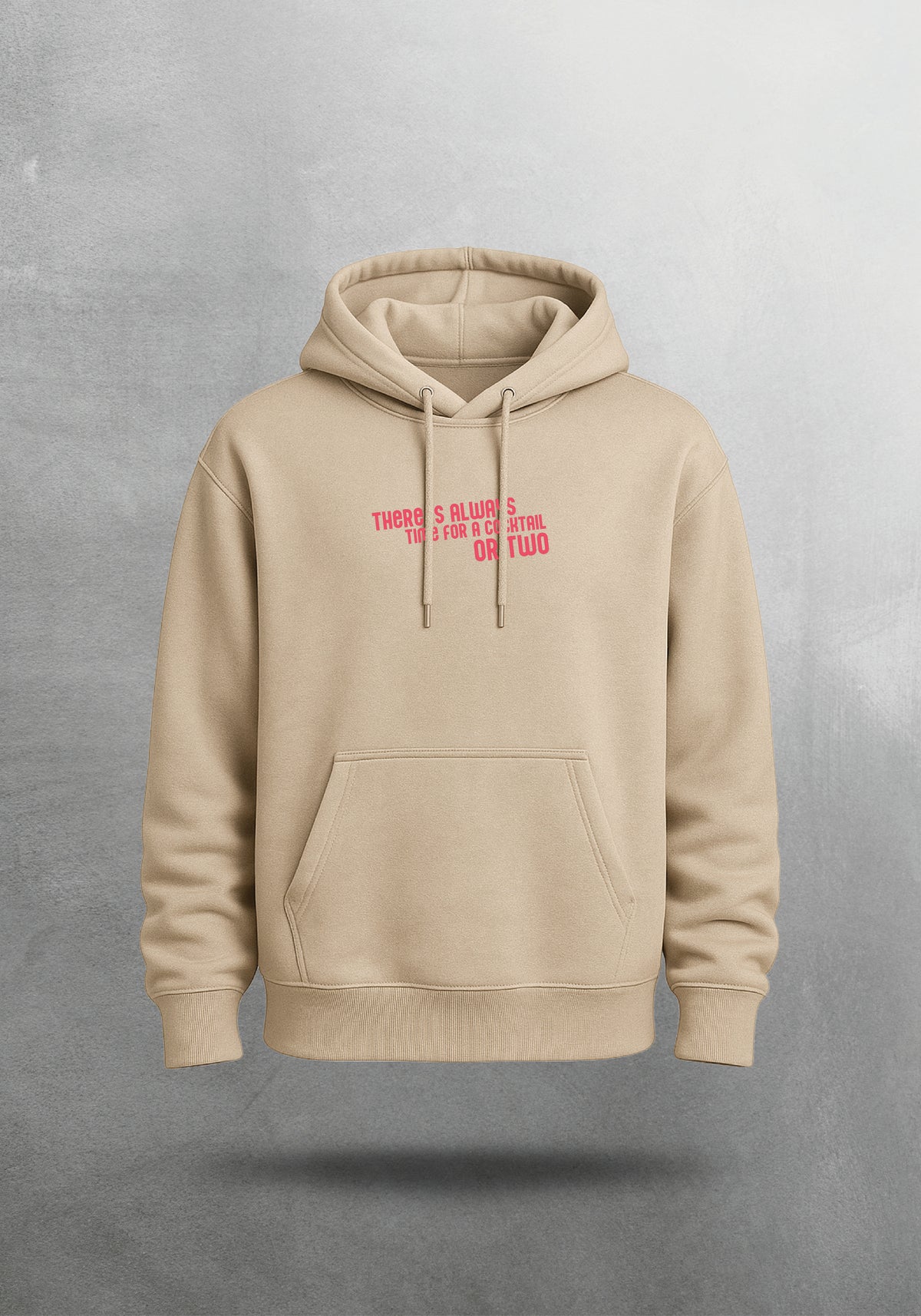Mr.B House Hoodie · Bej · hoodie ön yüz — “There is always time for a cocktail or two”