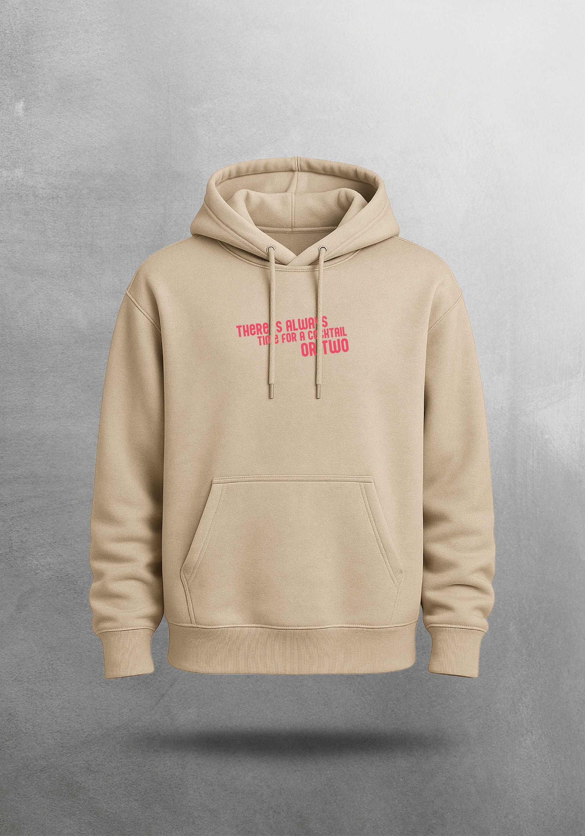 Mr.B House Hoodie · Bej · hoodie ön yüz — “There is always time for a cocktail or two”