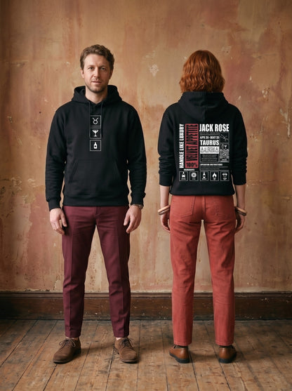 Mr.B Boğa Burcu Hoodie · MODIAC · Jack Rose · Siyah · model çekimi 3
