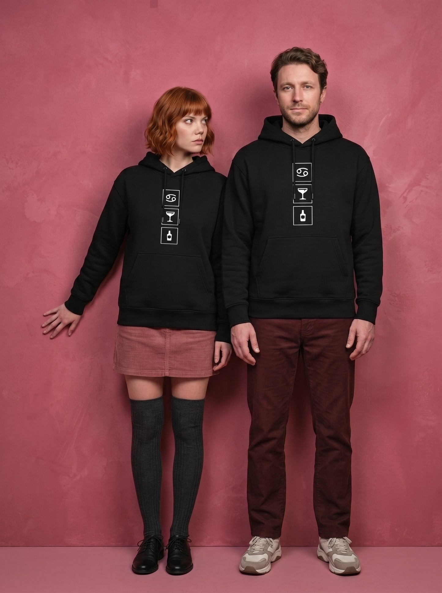 Mr.B Yengeç Burcu Hoodie · MODIAC · Clover Club · Siyah · model çekimi 1