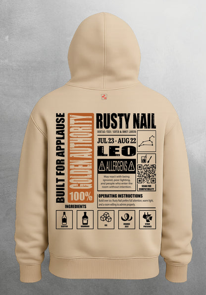 Mr.B Aslan Burcu Hoodie · MODIAC · Rusty Nail · Bej · arka yüz