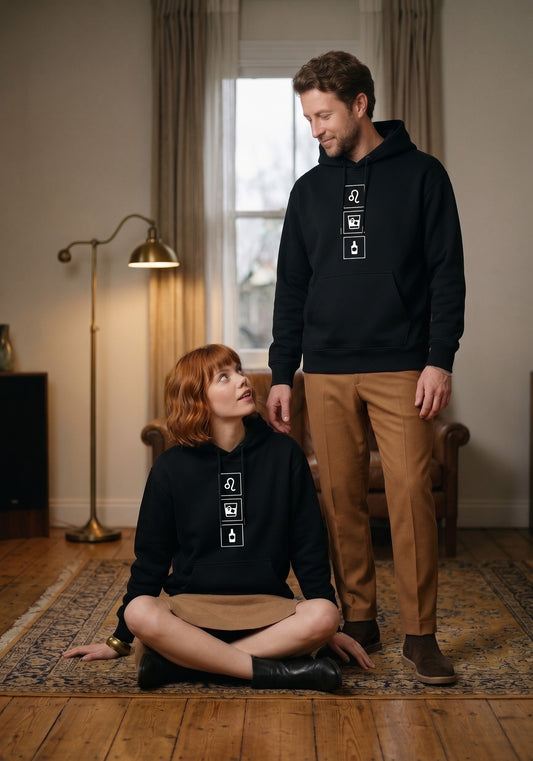 Mr.B Aslan Burcu Hoodie · MODIAC · Rusty Nail · Siyah · model çekimi 1