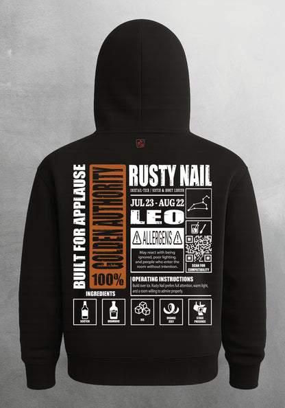 Mr.B Aslan Burcu Hoodie · MODIAC · Rusty Nail · Siyah · arka yüz