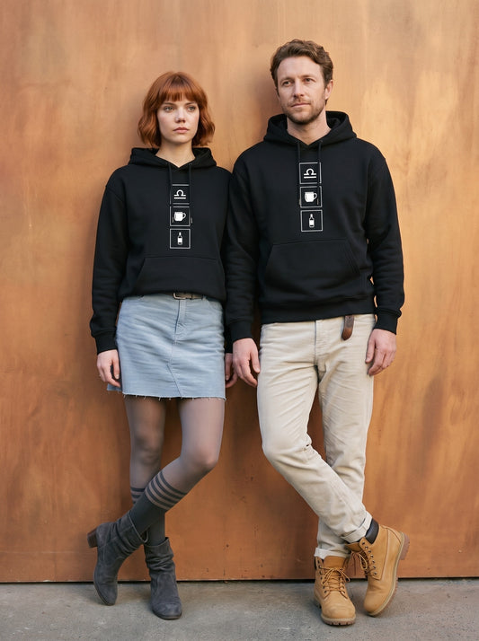Mr.B Terazi Burcu Hoodie · MODIAC · Moscow Mule · Siyah · model çekimi 1