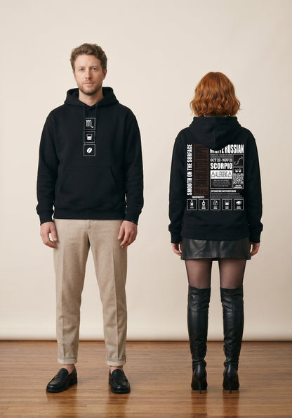 Mr.B Akrep Burcu Hoodie · MODIAC · White Russian · Siyah · model çekimi 3