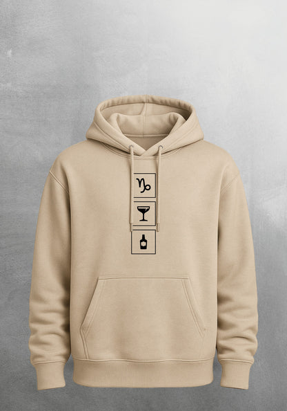 Mr.B Oğlak Burcu Hoodie · MODIAC · Whiskey Sour · Bej · ön yüz