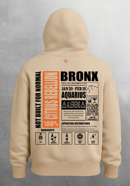 Mr.B Kova Burcu Hoodie · MODIAC · Bronx · Bej · arka yüz