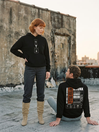 Mr.B Kova Burcu Hoodie · MODIAC · Bronx · Siyah · model çekimi 2