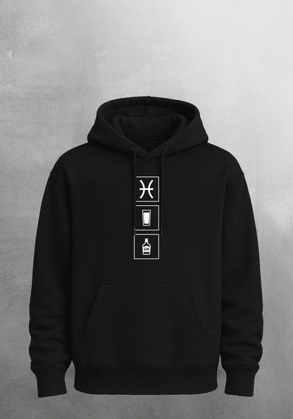 Mr.B Balık Burcu Hoodie · MODIAC · Collins · Siyah · ön yüz