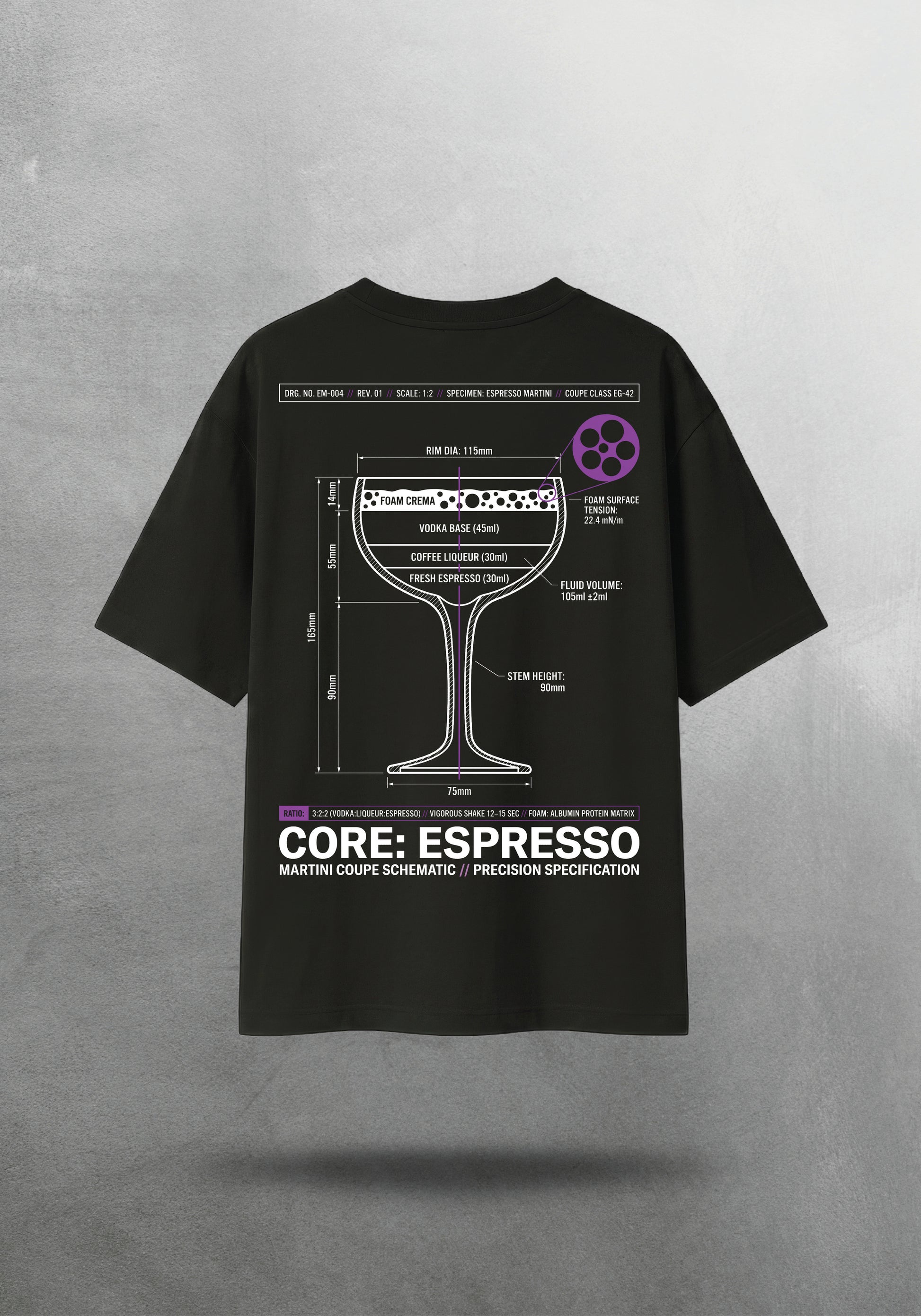 Mr.B Espresso Martini Tişörtü · tişört arka yüz