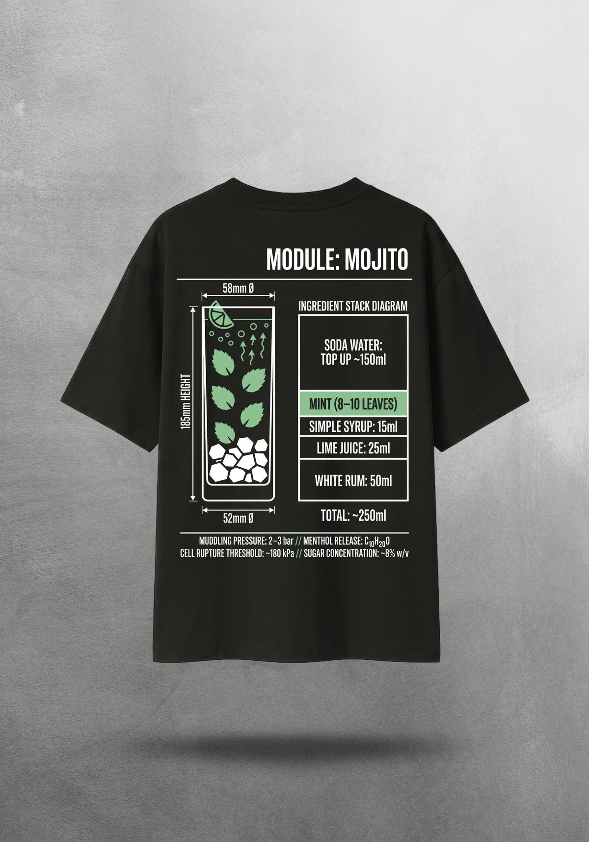 Mr.B Mojito Tişörtü · tişört arka yüz