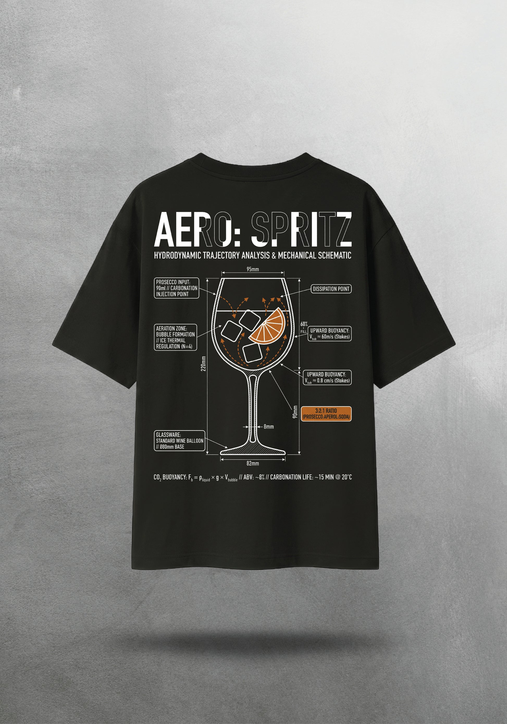 Mr.B Aperol Spritz Tişörtü · tişört arka yüz