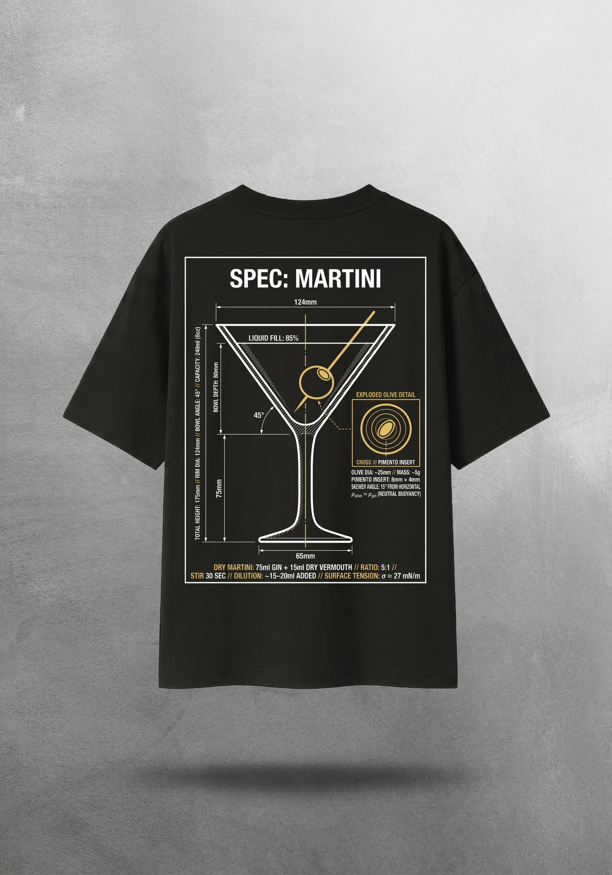 Mr.B Dry Martini Tişörtü · tişört arka yüz