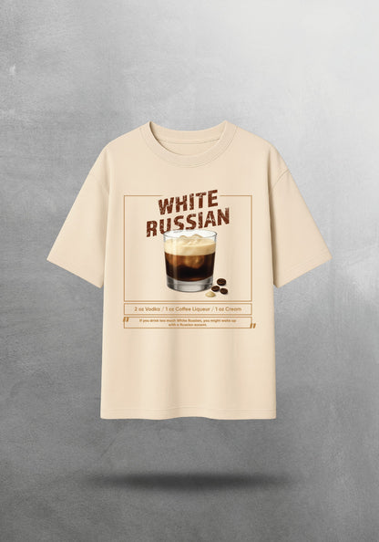 Mr.B White Russian Tişörtü · Bej · tişört ön yüz