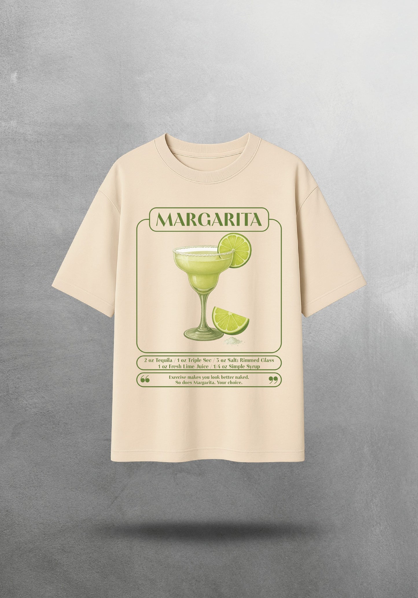 Mr.B Margarita Tişörtü · Bej · tişört ön yüz