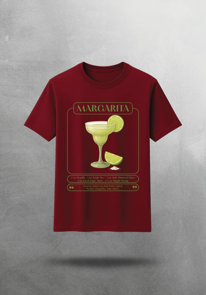 Mr.B Margarita Tişörtü · Bordo · tişört ön yüz