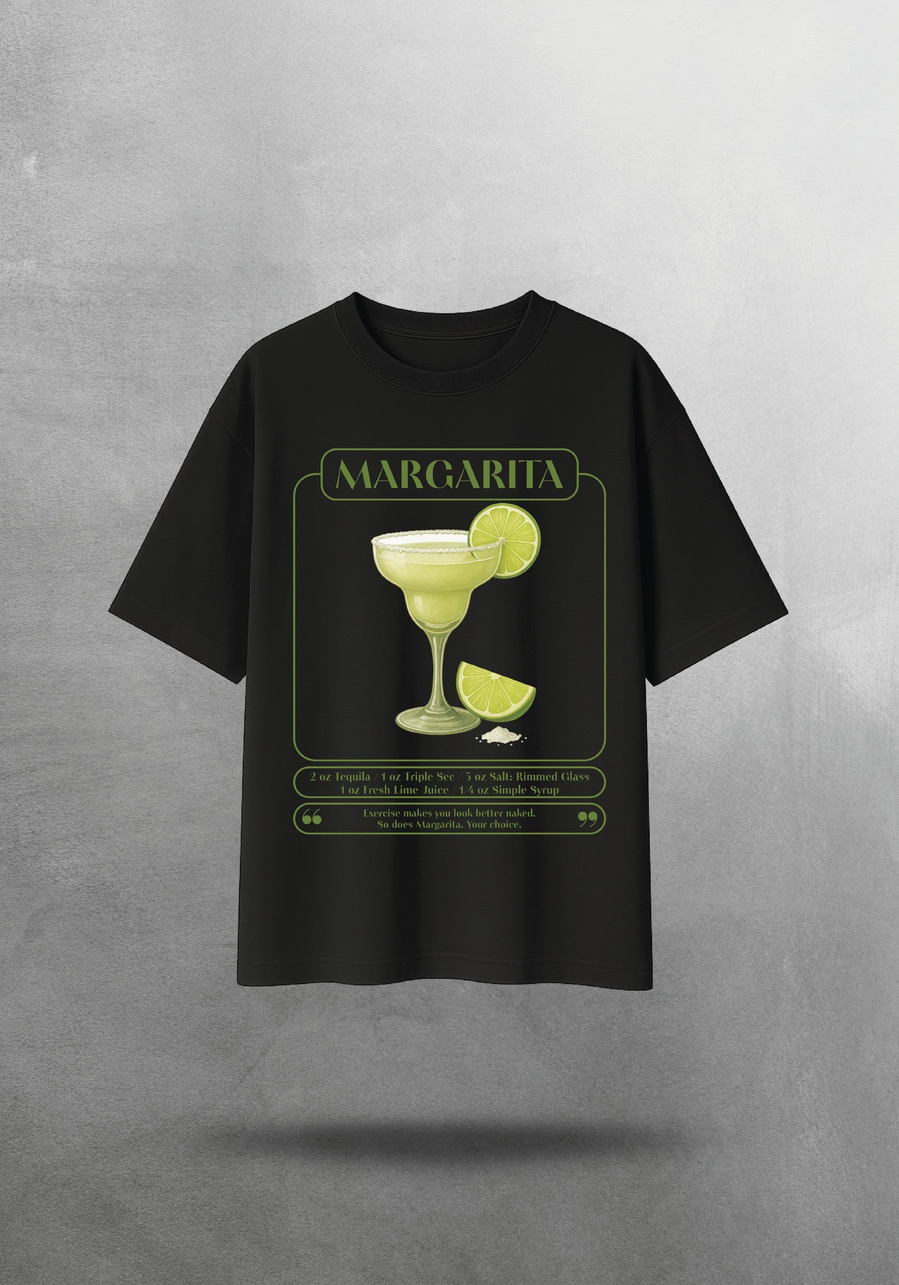 Mr.B Margarita Tişörtü · Siyah · tişört ön yüz