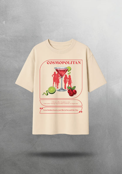 Mr.B Cosmopolitan Tişörtü · Bej · tişört ön yüz