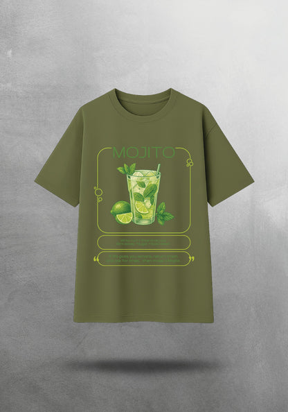 Mr.B Mojito Tişörtü · Haki · tişört ön yüz