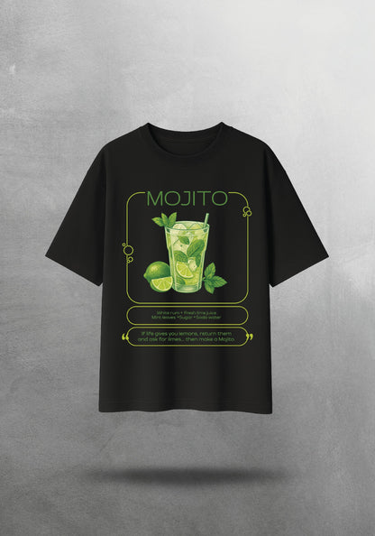 Mr.B Mojito Tişörtü · Siyah · tişört ön yüz