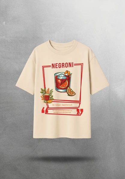 Mr.B Negroni Tişörtü · Bej · tişört ön yüz