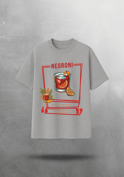 Mr.B Negroni Tişörtü · Gri · tişört ön yüz