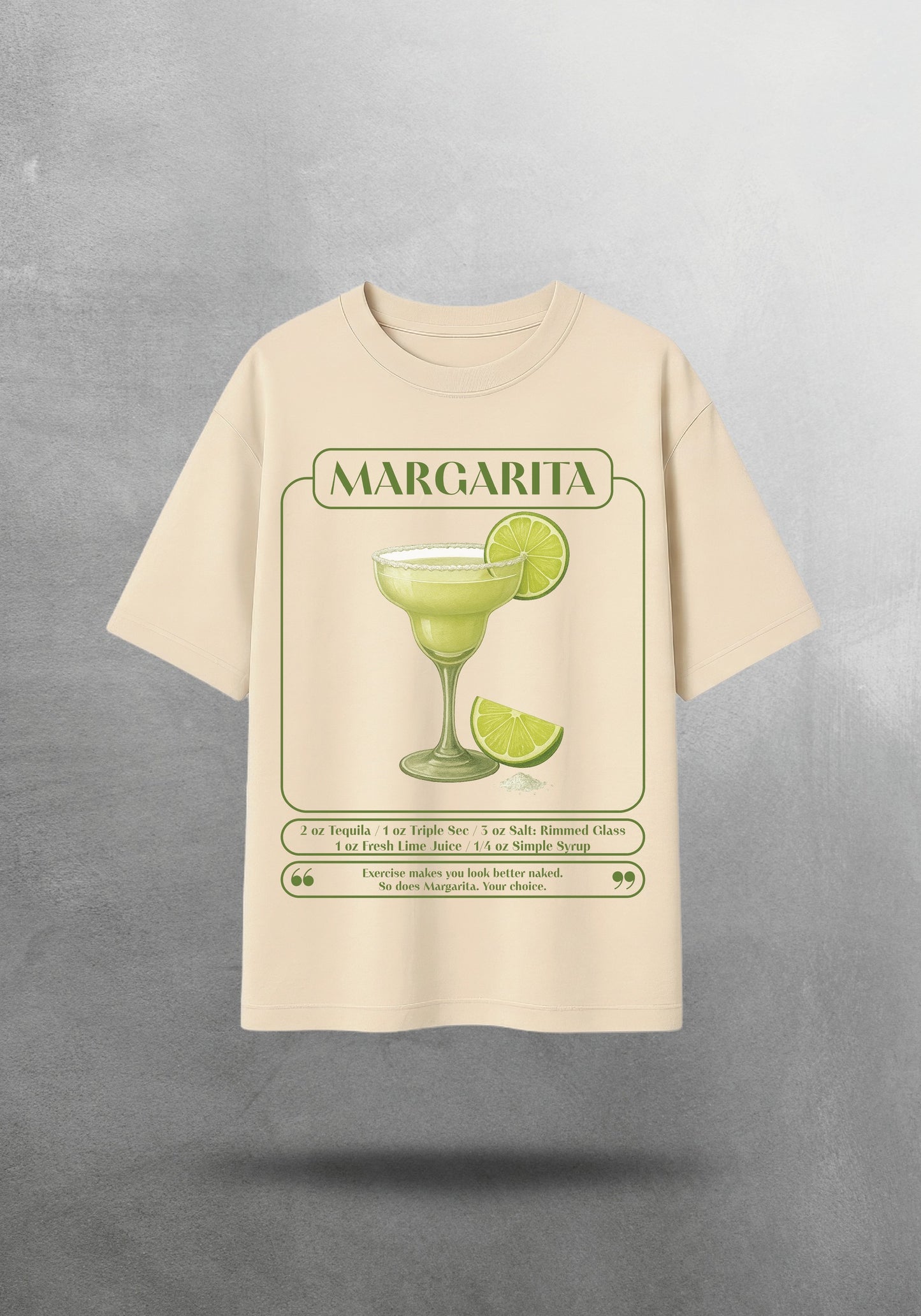 Mr.B Margarita Tişörtü · Bej · tişört ön yüz