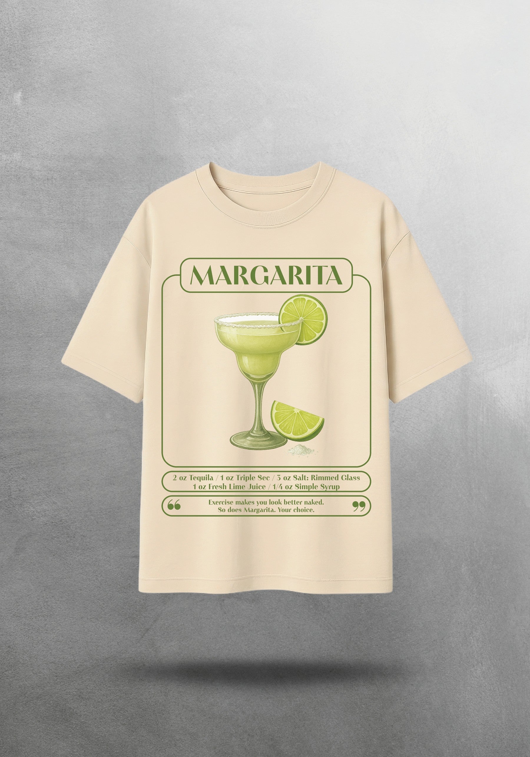 Mr.B Margarita Tişörtü · Bej · tişört ön yüz