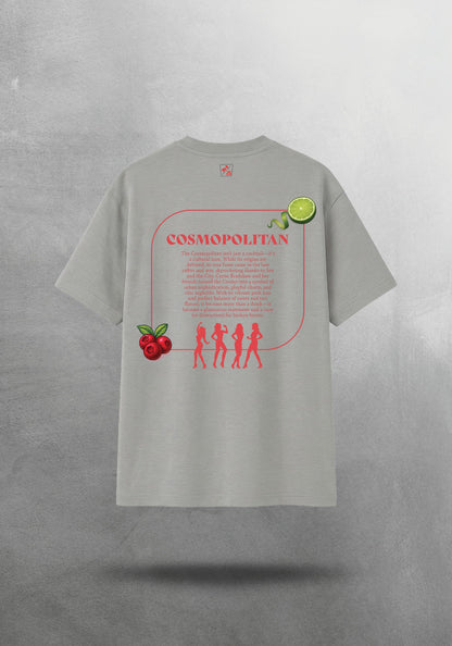 Mr.B Cosmopolitan Tişörtü · Gri · tişört arka yüz