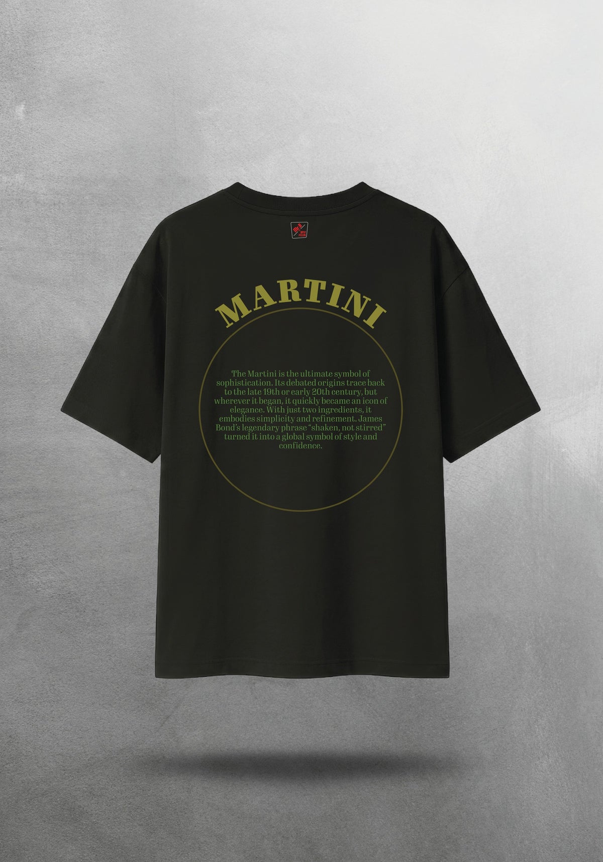 Mr.B Martini Tişörtü · Siyah · tişört arka yüz