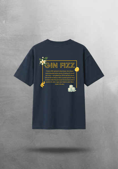 Mr.B Gin Fizz Tişörtü · Lacivert · tişört arka yüz