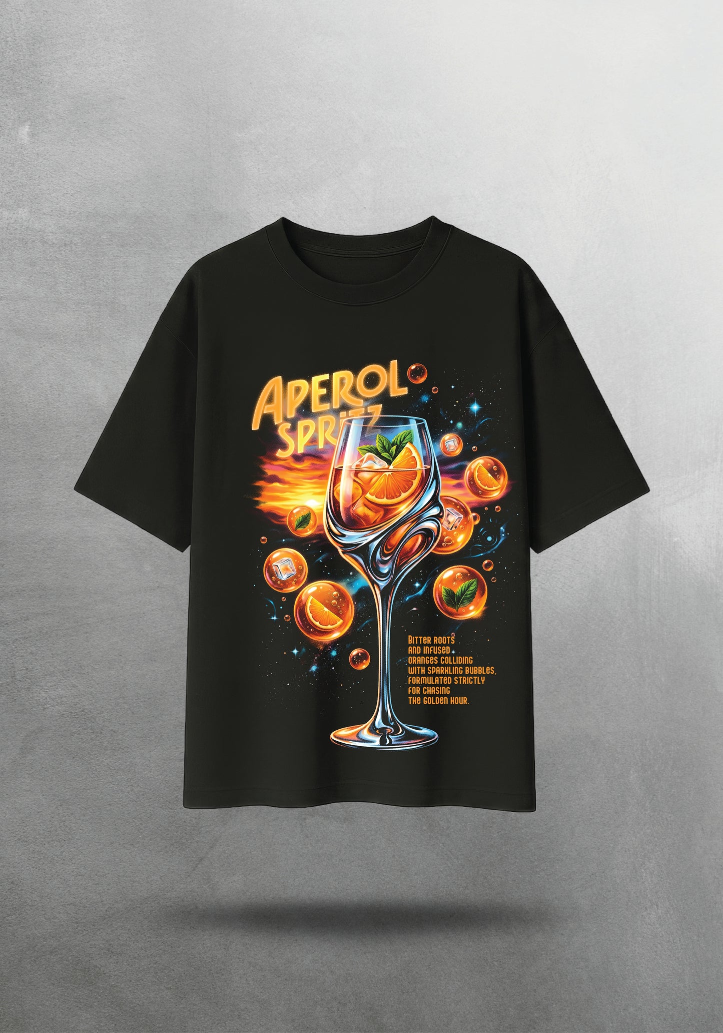 Mr.B Aperol Spritz Tişörtü · tişört ön yüz