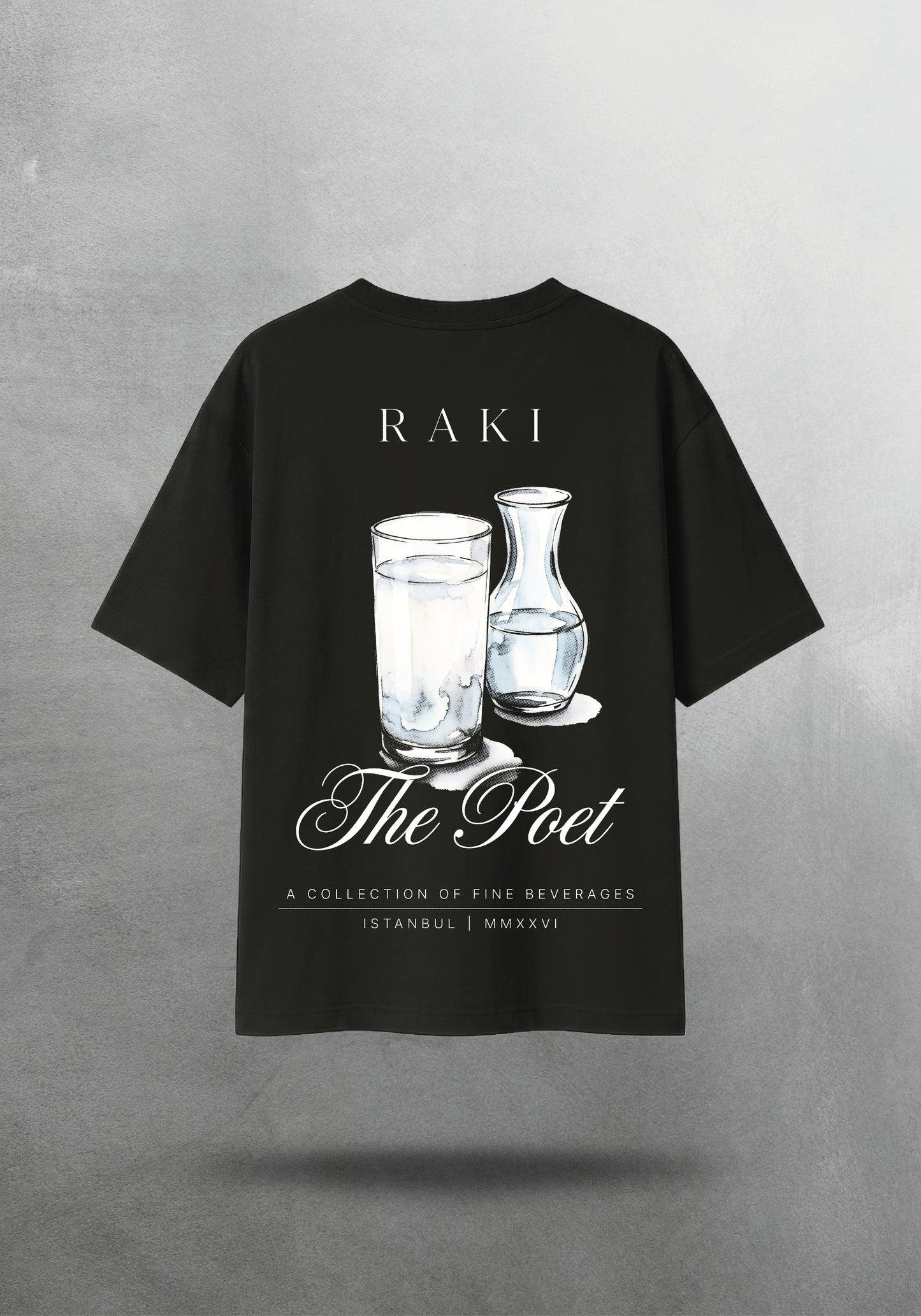 Mr.B Rakı Tişörtü · Siyah · tişört arka yüz
