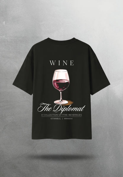 Mr.B Wine Tişörtü · Siyah · tişört arka yüz