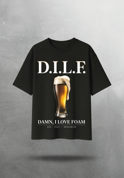 Mr.B D.I.L.F. Tişörtü · Siyah · tişört ön yüz