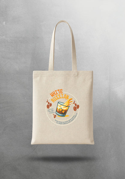 Mr.B White Russian Bez Çanta – Ham | Gabardin 35×40 cm · çanta ön yüz