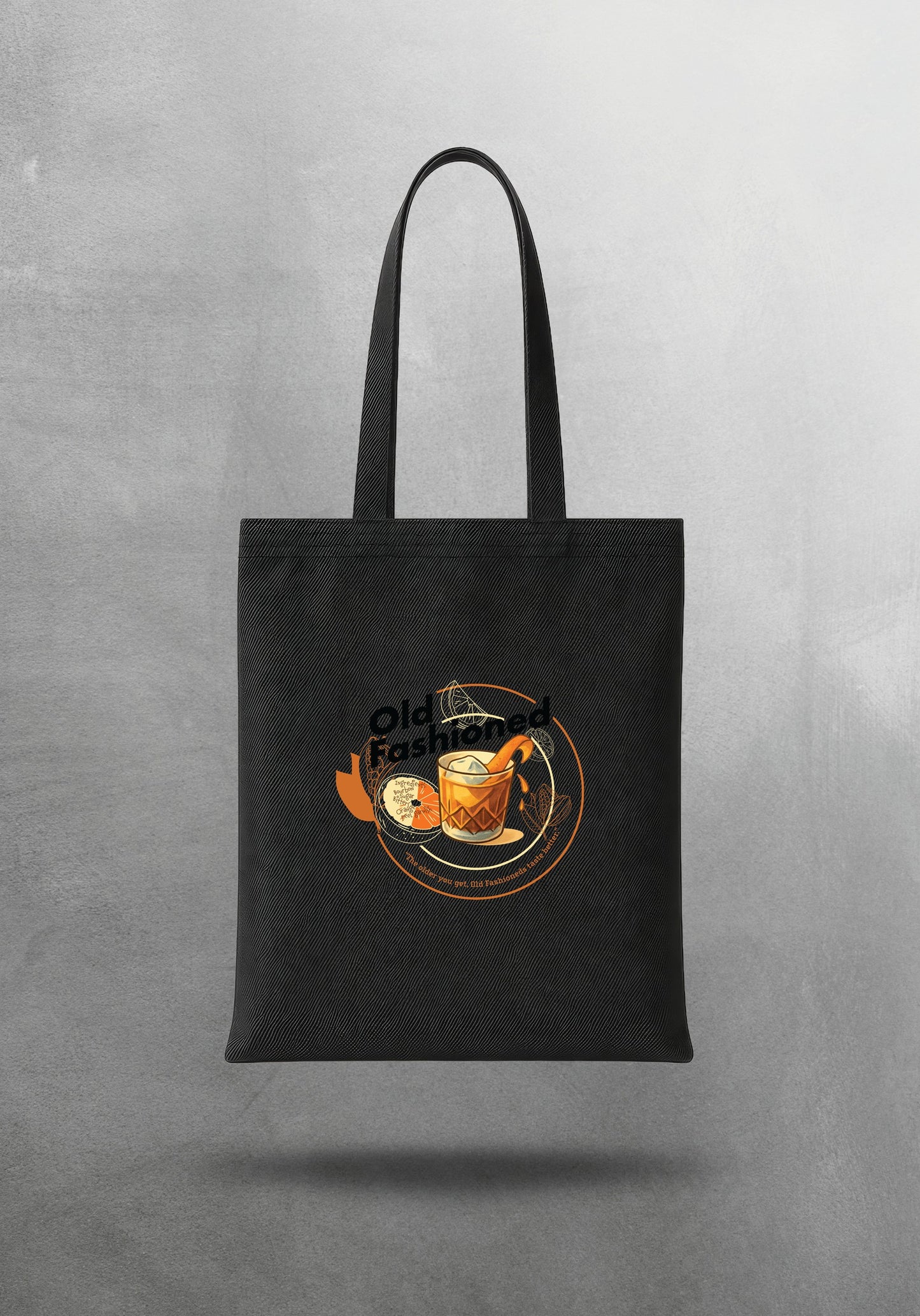 Mr.B Old Fashioned Bez Çanta – Siyah | Gabardin 35×40 cm · çanta ön yüz