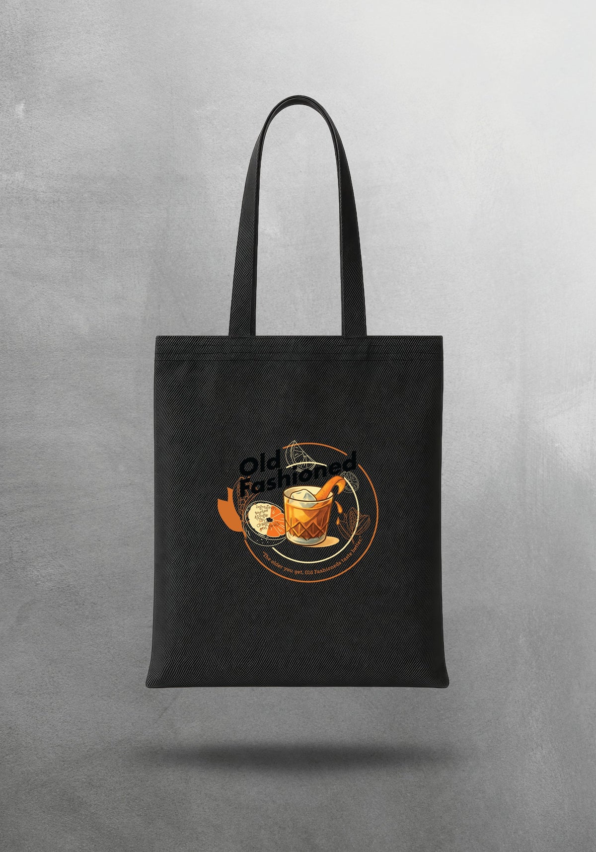 Mr.B Old Fashioned Bez Çanta – Siyah | Gabardin 35×40 cm · çanta ön yüz