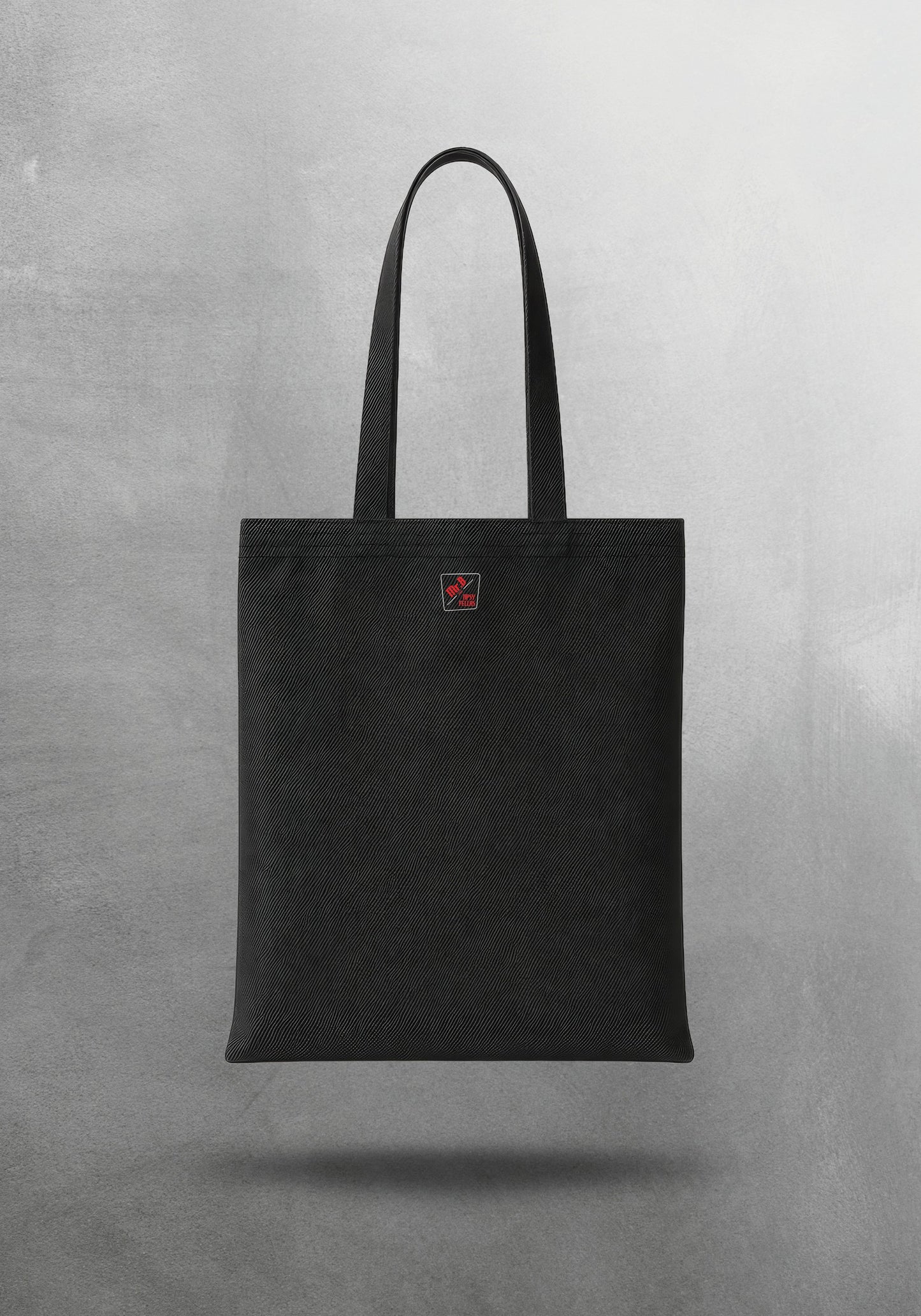 Mr.B Margarita Bez Çanta – Siyah | Gabardin 35×40 cm · çanta arka yüz, küçük Mr.B logosu